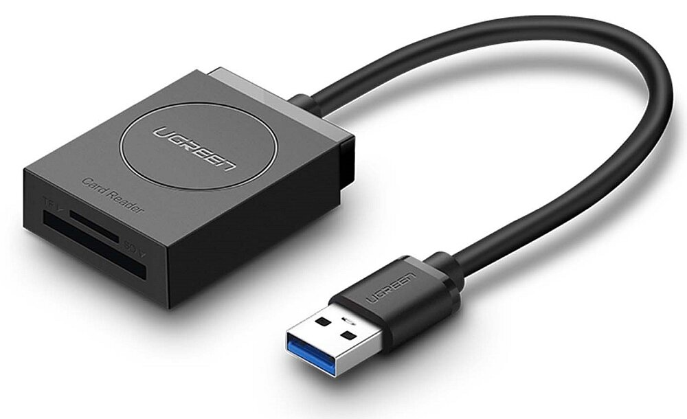 Czytnik kart SD-microSD UGREEN CR127 transfer komputer smartfon przesył szybkość zgodność karty