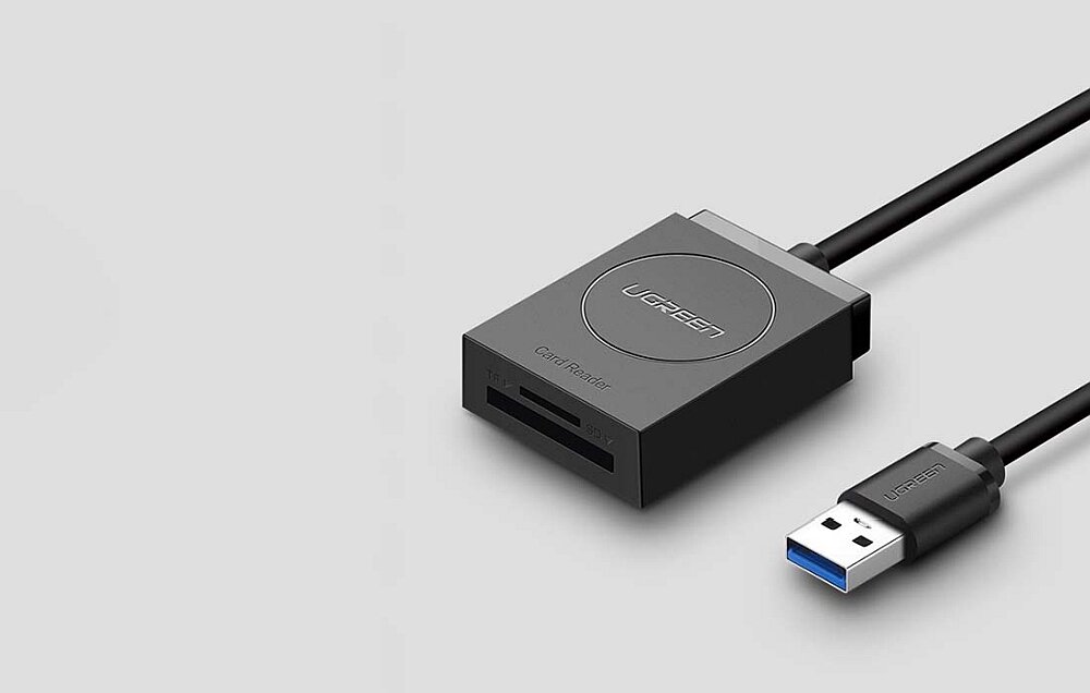 Czytnik kart SD-microSD UGREEN CR127 transfer komputer smartfon przesył szybkość zgodność karty