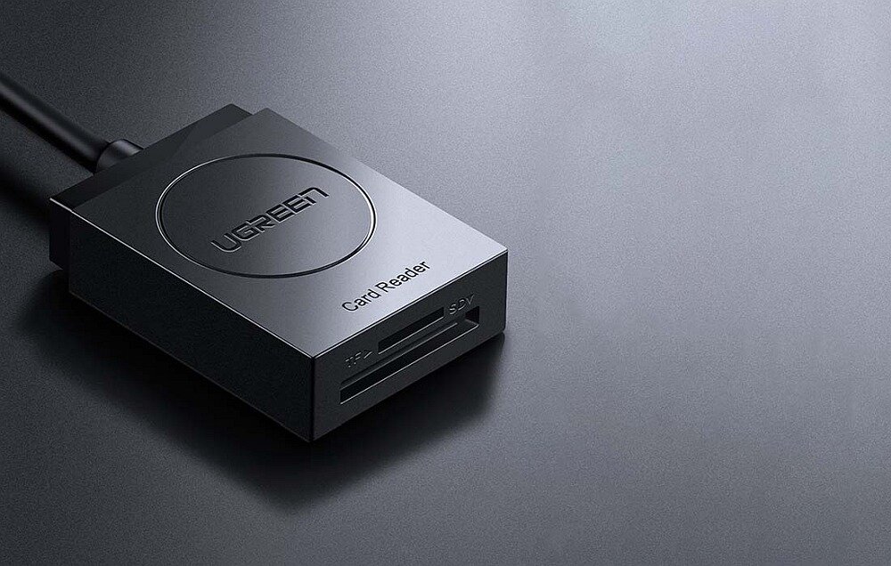 Czytnik kart SD-microSD UGREEN CR127 transfer komputer smartfon przesył szybkość zgodność karty