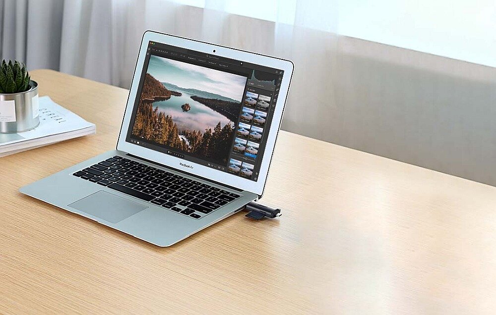 Czytnik kart SD-microSD UGREEN 50706B transfer komputer smartfon przesył szybkość zgodność karty 