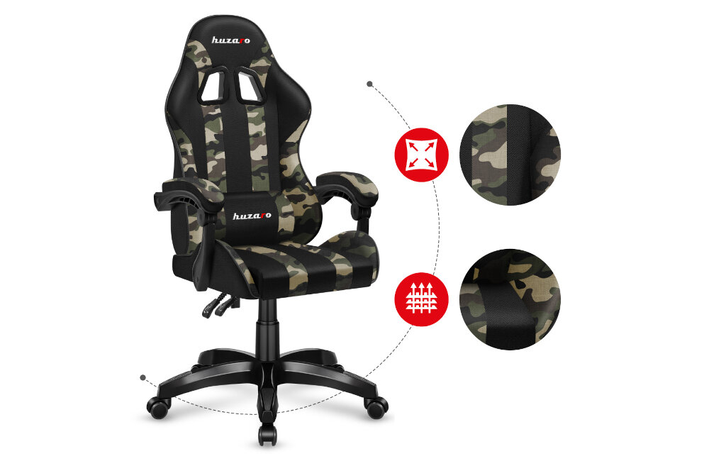 FOTEL HUZARO FORCE 4.5 tkanina materiał pokrycie pielęgnacja