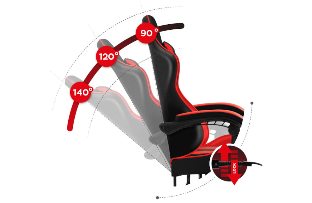 FOTEL HUZARO FORCE 4.5 regulacja kąt pochylenia searest