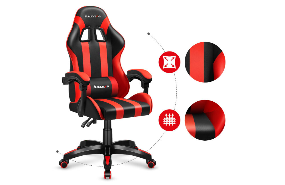 FOTEL HUZARO FORCE 4.5 tkanina materiał pokrycie pielęgnacja