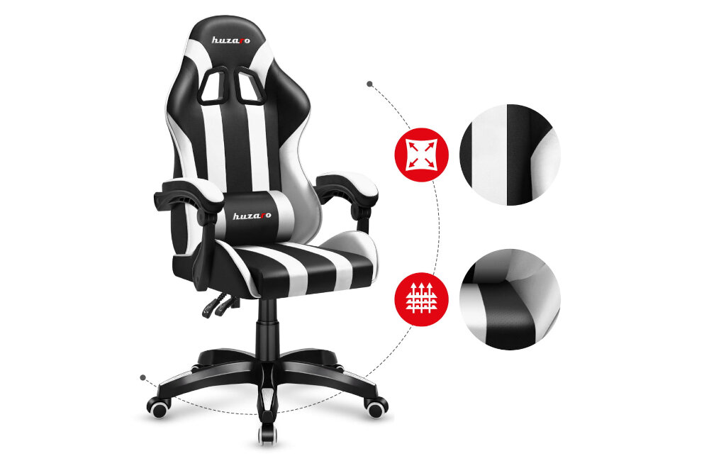 FOTEL HUZARO FORCE 4.5 tkanina materiał pokrycie pielęgnacja