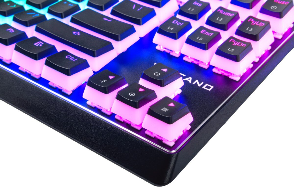 Klawiatura MODECOM Volcano Lanparty RGB aplikacja makra ustawienia