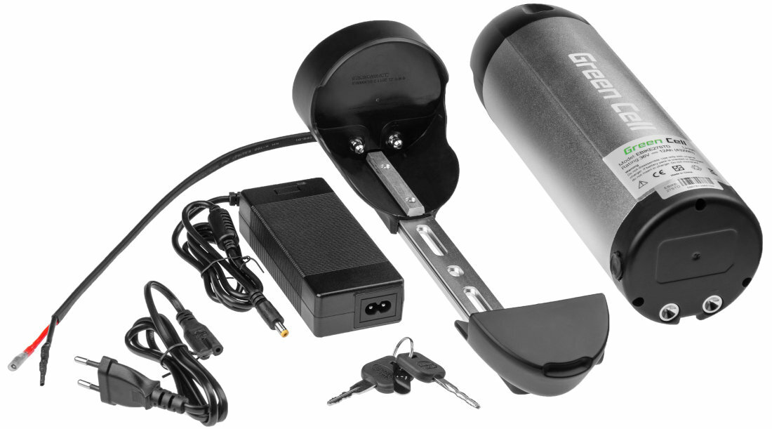 Bateria do roweru elektrycznego GREEN CELL EBIKE27STD 24V zawartosc opakowania