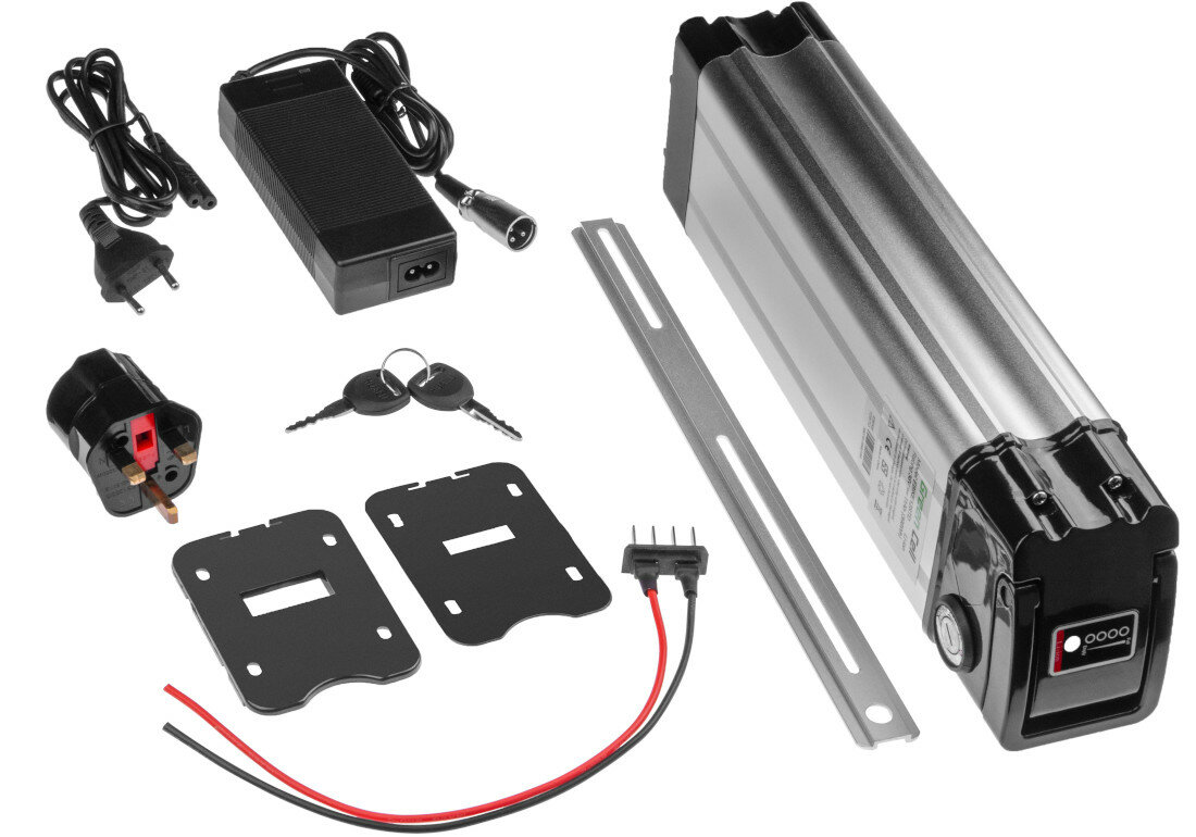 Bateria do roweru elektrycznego GREEN CELL EBIKE12STD 24V zawartosc opakowania