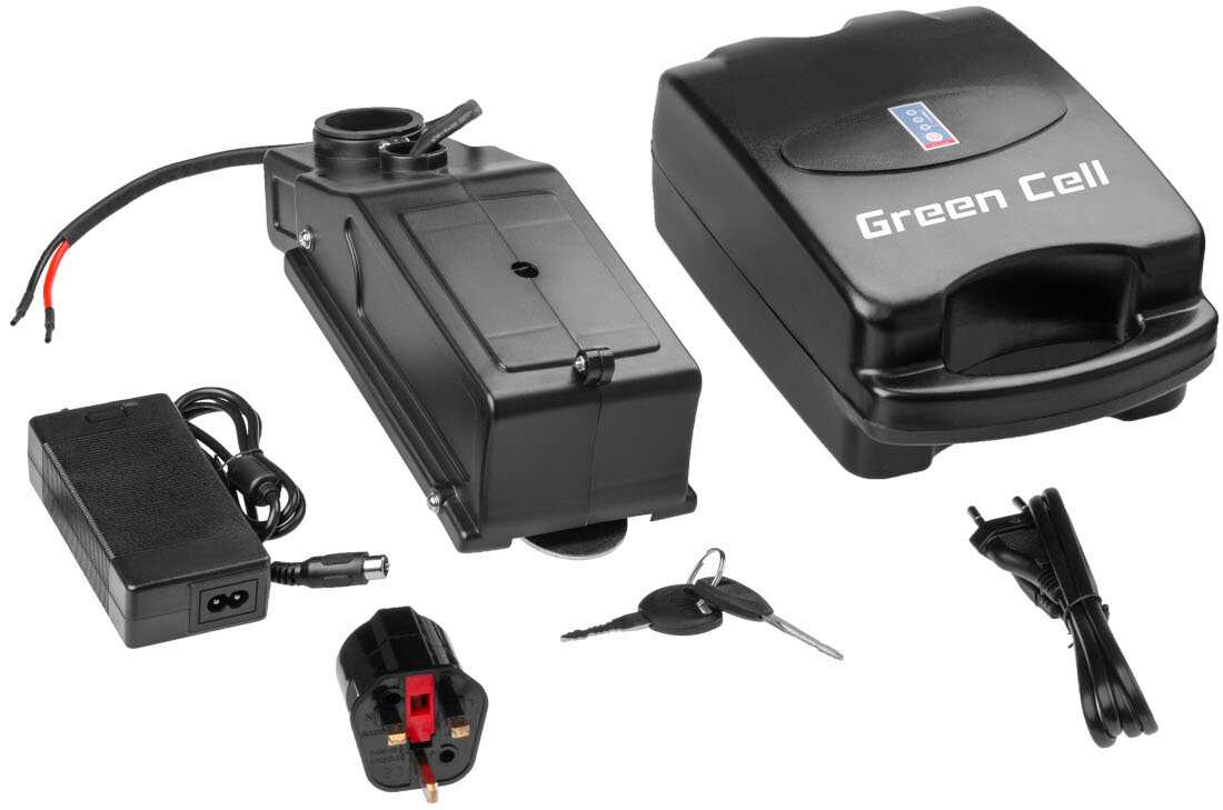 Bateria do roweru elektrycznego GREEN CELL EBIKE45STD 36V zawartosc opakowania