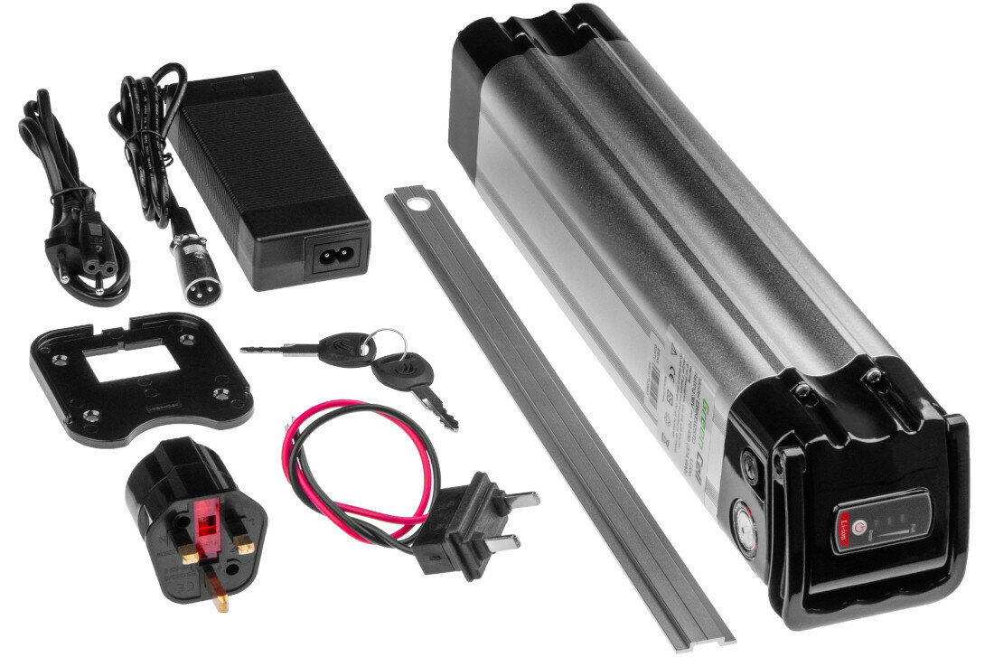 Bateria do roweru elektrycznego GREEN CELL EBIKE15STD 24V zawartosc opakowania