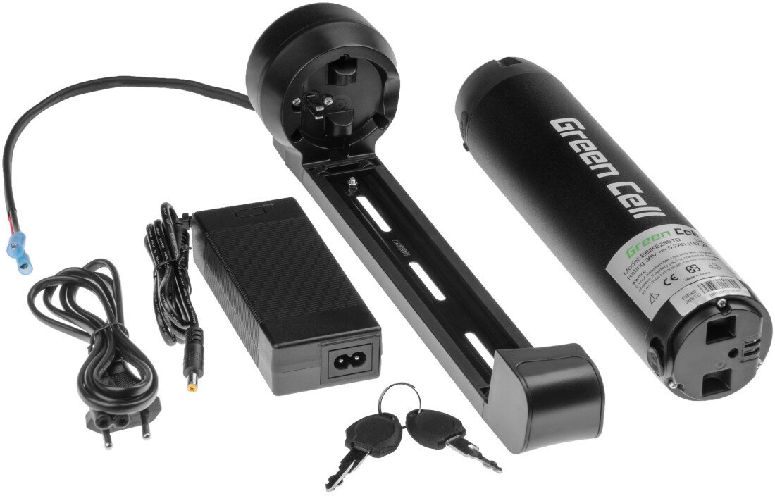 Bateria do roweru elektrycznego GREEN CELL EBIKE28STD 36V zawartosc opakowania