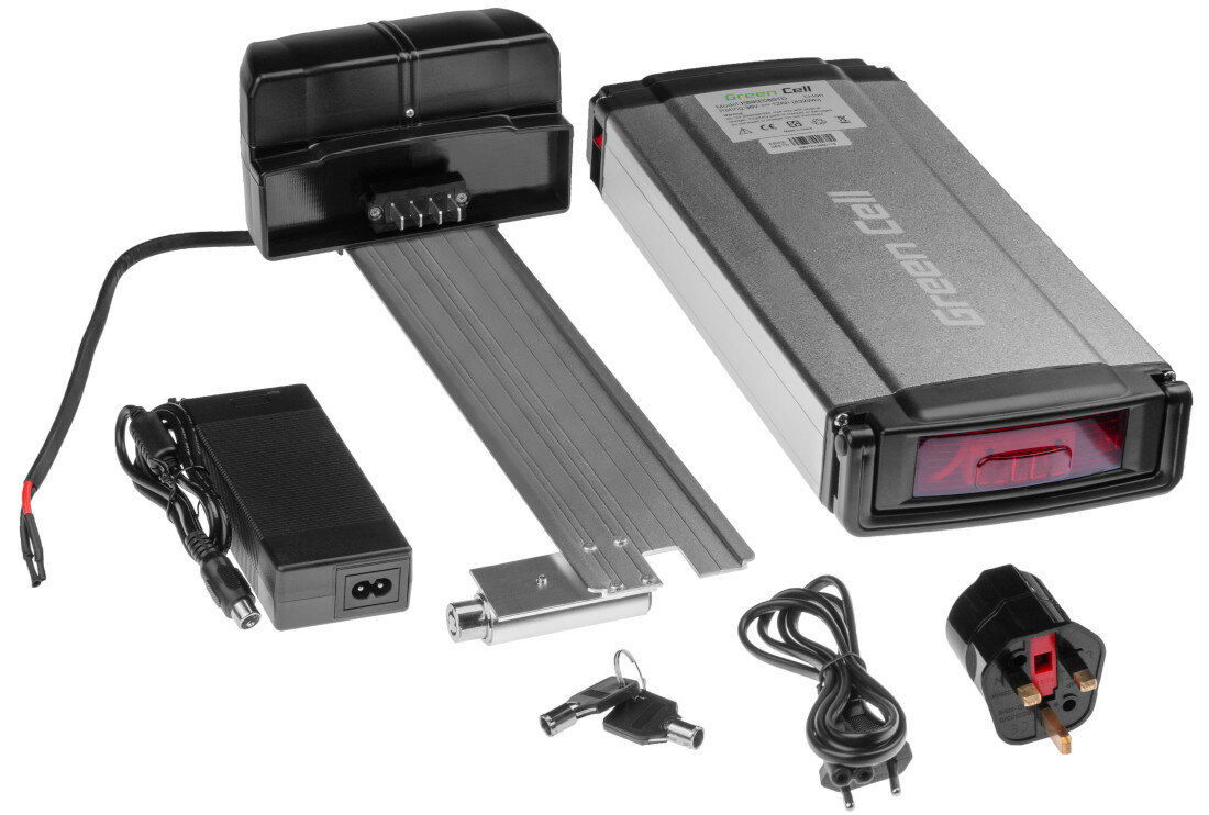 Bateria do roweru elektrycznego GREEN CELL EBIKE08STD 24V zawartosc opakowania
