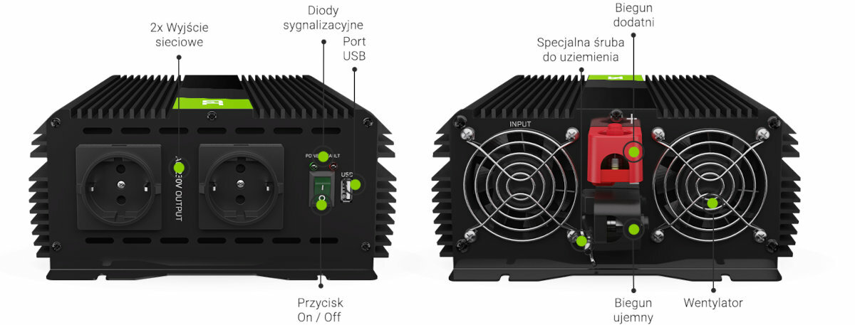 GREEN CELL PRO MODYFIKOWANA SINUSOIDA-tyl-przod