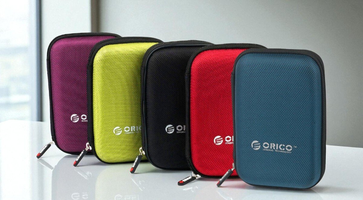 ORICO PHD-25 - etui w pięciu kolorach, fioletowy, zielony, czarny, czerwony, niebieski