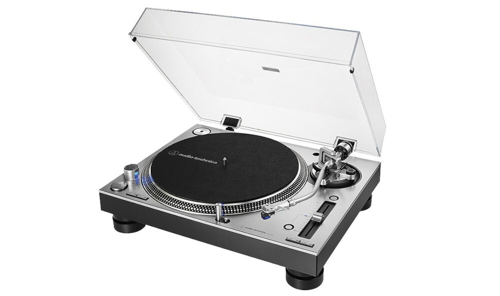 Програвач AUDIO-TECHNICA AT-LP140XP - Демпфування вібрації та резонансу, програвач на білому фоні