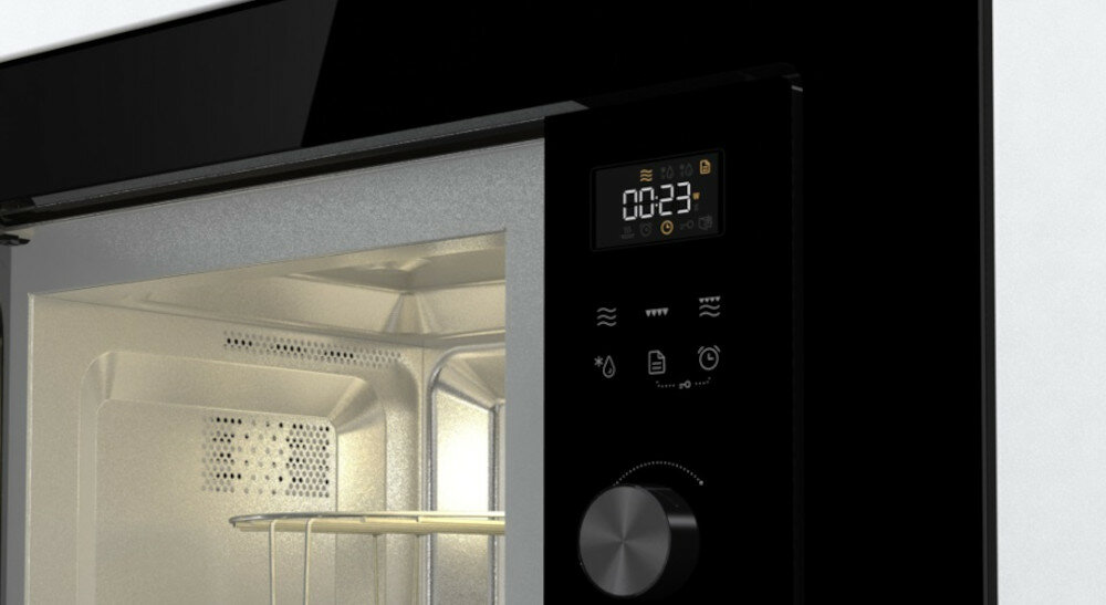 Kuchenka mikrofalowa GORENJE BMX201AG1BG wyświetlacz LED czytelny
