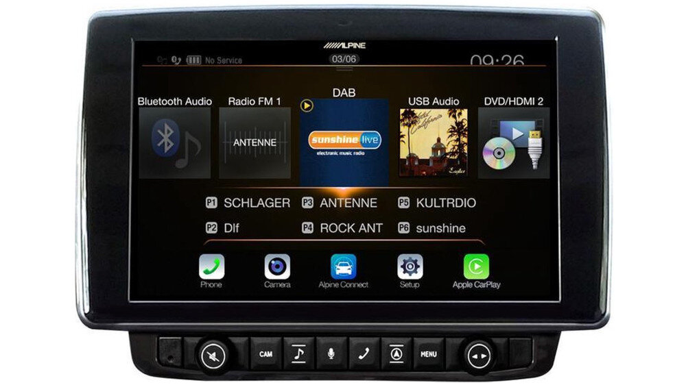Stacja multimedialna ALPINE X903D-DU - mapy
