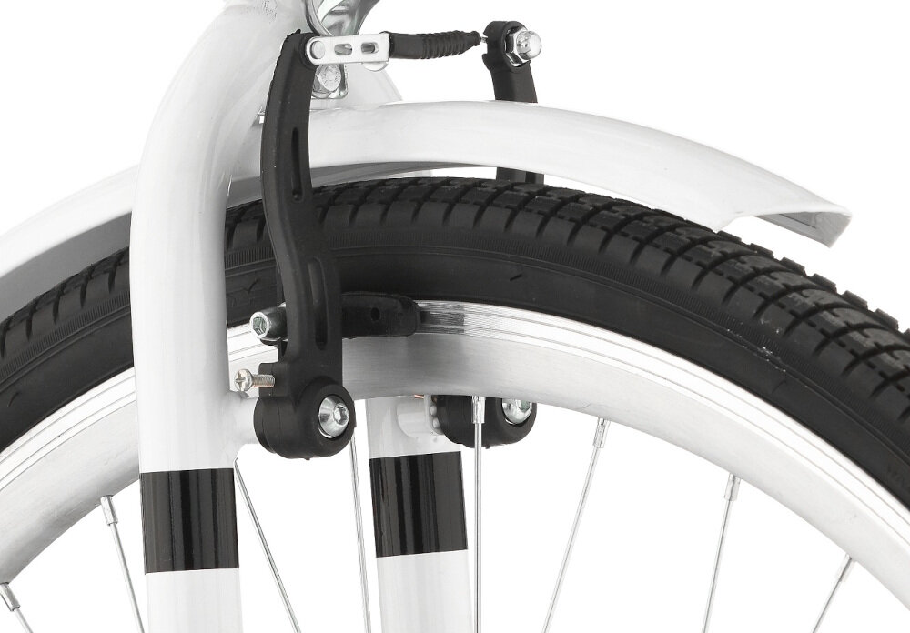 Rower miejski INDIANA Moena S3B 28 cali damski Biały hamulce przedni hamulec V-Brake tylny hamulec SHIMANO