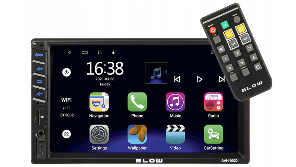 Radio samochodowe BLOW AVH-9920  - wbudowany mikrofon