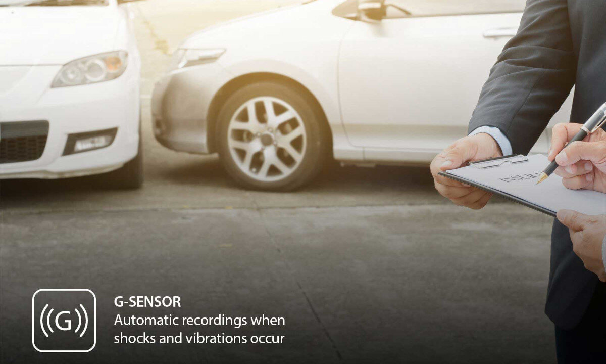 Wideorejestrator BLAUPUNKT BP 4.0 wykrywanie kolizji