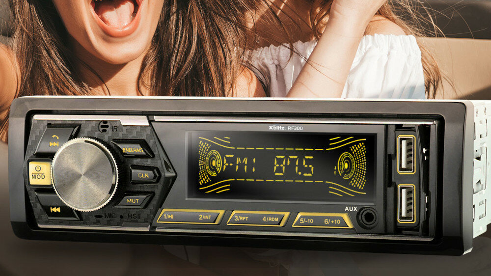 Radio samochodowe XBLITZ RF300 - wyświetlacz