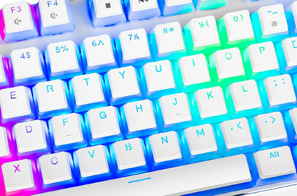 Klawiatura MODECOM Volcano Lanparty RGB Biały - dla graczy