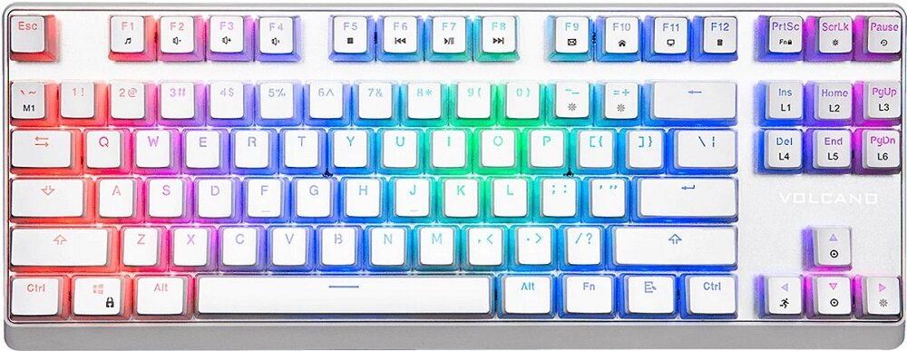 Klawiatura MODECOM Volcano Lanparty RGB Biały - niezawodnosc