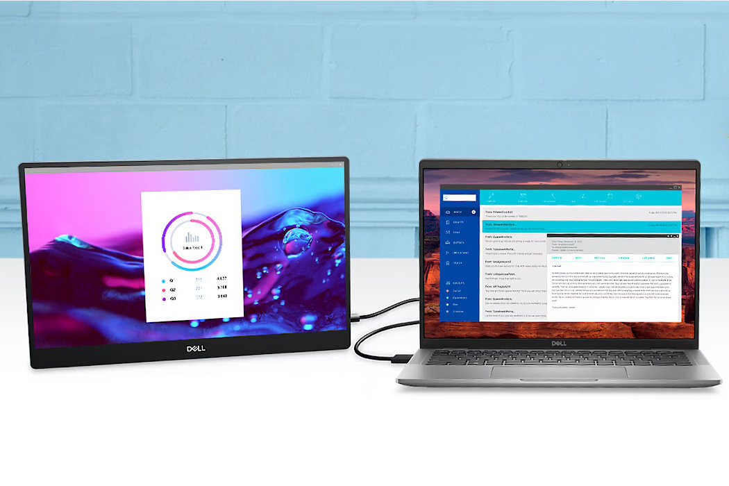 Monitor DELL C1422H technologie środowisko dom praca komfort mobilność ekologia ustawienia przyciski USB-C zasilanie wyposażenie