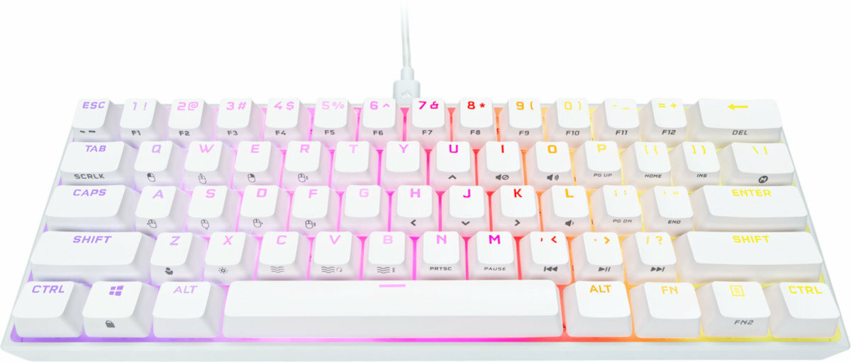 CORSAIR K65 mini pod skosem
