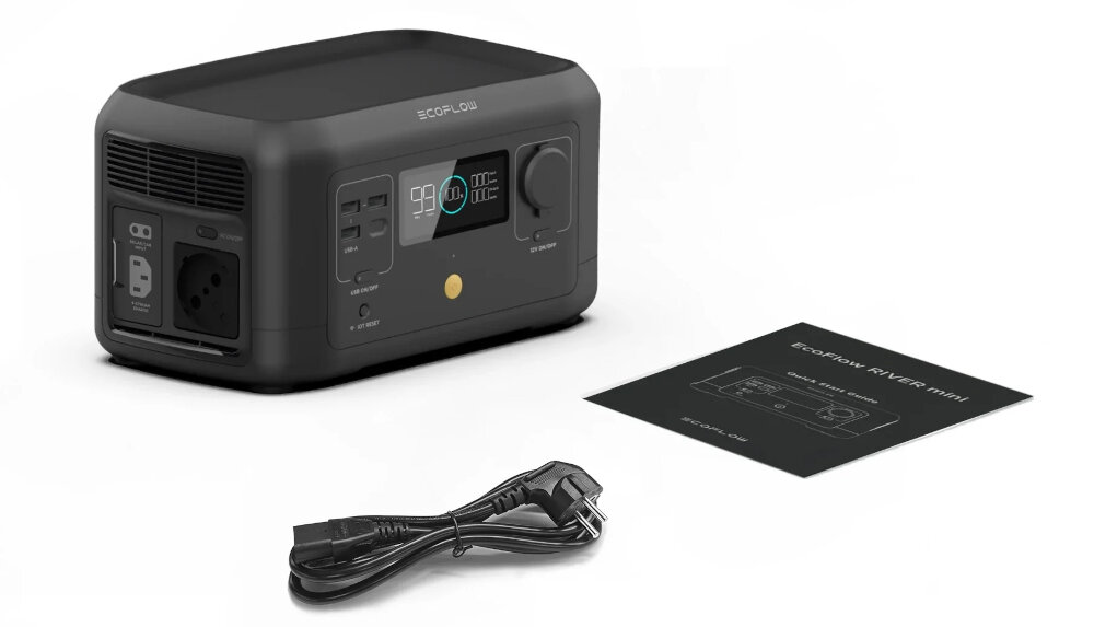 Stacja zasilania ECOFLOW River Mini Wireless zestaw