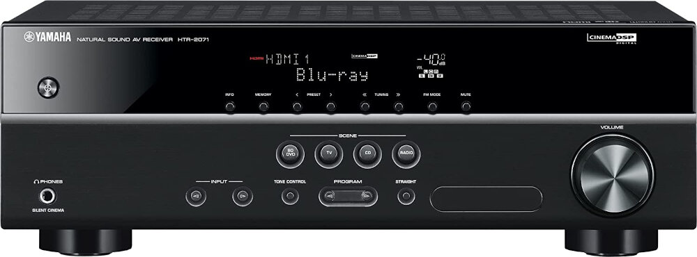 Kino domowe YAMAHA HTR-2071B + YAMAHA NS-F51 + NS-P51 - kanały