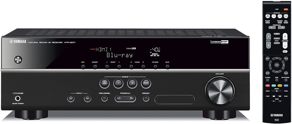 Kino domowe YAMAHA HTR-2071B + YAMAHA NS-F51 + NS-P51 - 4k