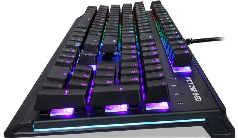 Klawiatura MOTOSPEED CK76 Outemu Blue  - Regulacja podświetlenia  