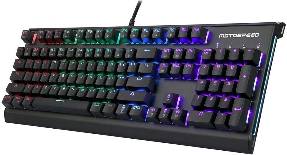 Klawiatura MOTOSPEED CK76 Outemu Blue  - waga wymiary  