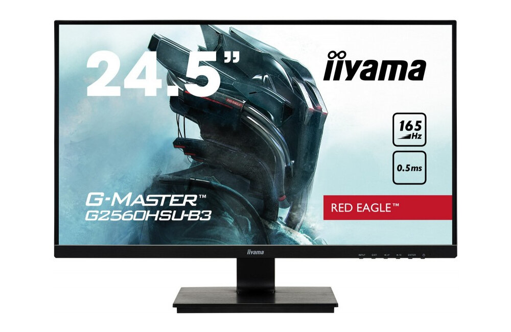 Monitor IIYAMA G-Master G2560HSU-B3 24.5 1920x1080px 165Hz rozdzielczość fullHD Red Eagle