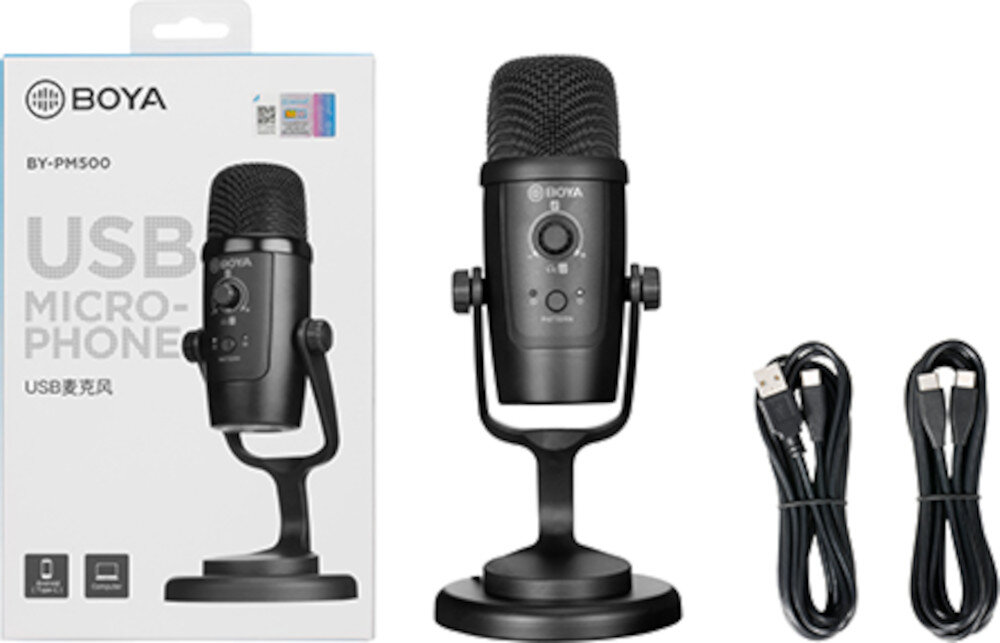 Mikrofon BOYA BY-PM500 opakowanie zawartość akcesoria