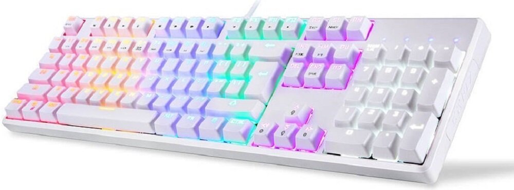 Klawiatura MOTOSPEED CK107 Rainbow Blue  - zywotnosc klawiszy 