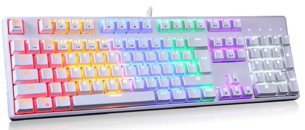 Klawiatura MOTOSPEED CK107 Rainbow Blue  - szybkosc reakcji  