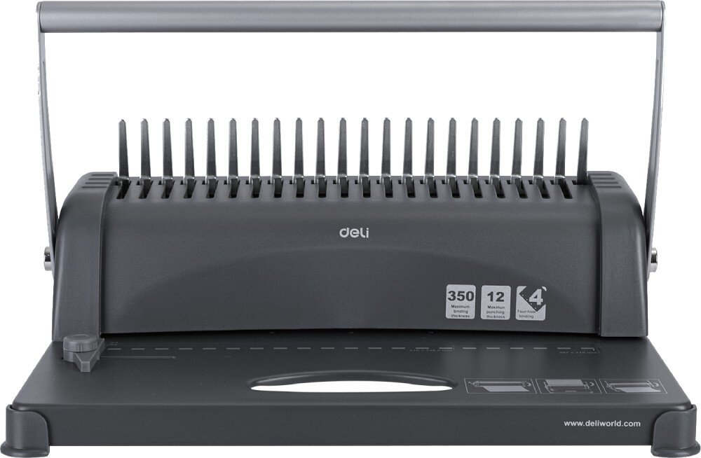 Bindownica DELI E3871 otwory marginesy szuflada format