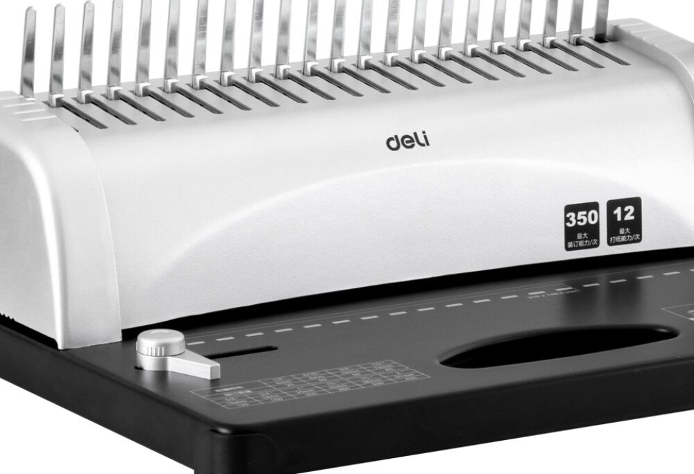 Bindownica DELI E3870 otwory dziurkowanie regulacja