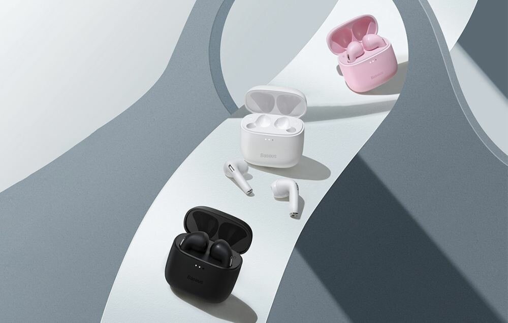 Słuchawki douszne BASEUS Bowie E8 aplikacja mikrofony czas działania wrażenia muzyczne