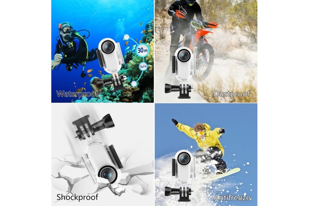 Obudowa wodoszczelna PULUZ do Insta360 GO2 montaż ochrona kamera sport ujęcia obsługa