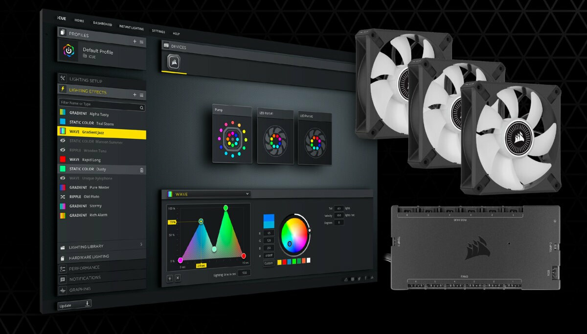 CORSAIR-iCUE-H170I-Elite-LCD-oprogramowanie