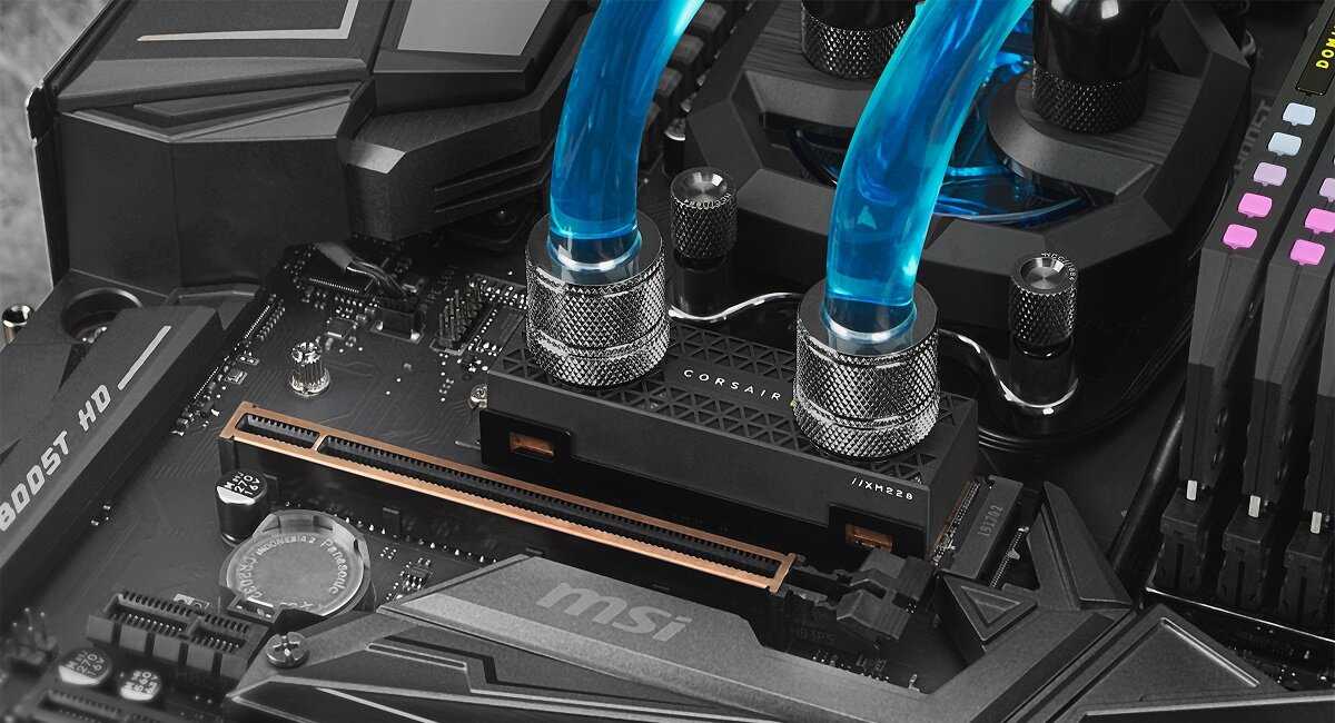 Dysk CORSAIR MP600 Pro XT Hydro X Edition Oszałamiająca szybkość transferu Szybciej, wydajniej i więcej