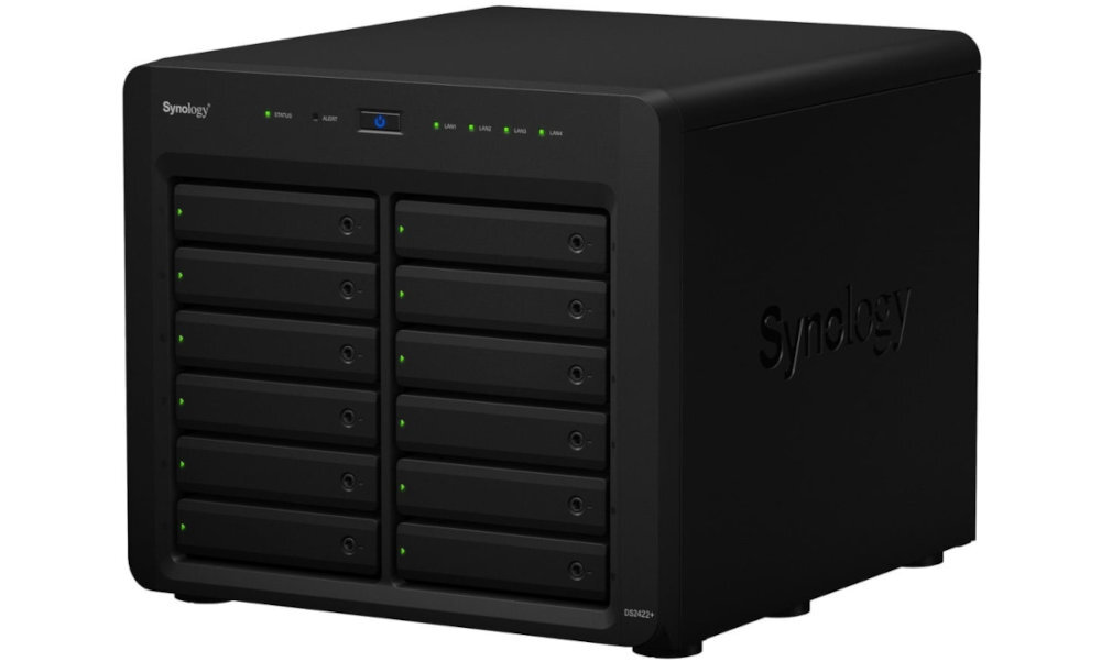 Serwer plików SYNOLOGY DS2422 plus odpornosc na duze przeciazenie i stabilna praca