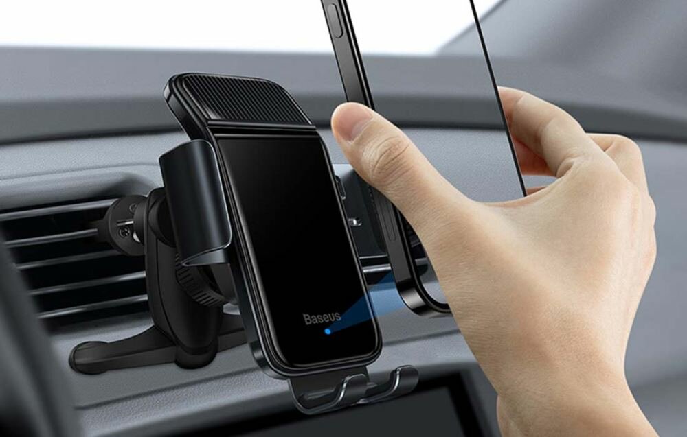 Uchwyt na telefon BASEUS Smart Solat SUZG000001 Czarny uchwyt obsluga