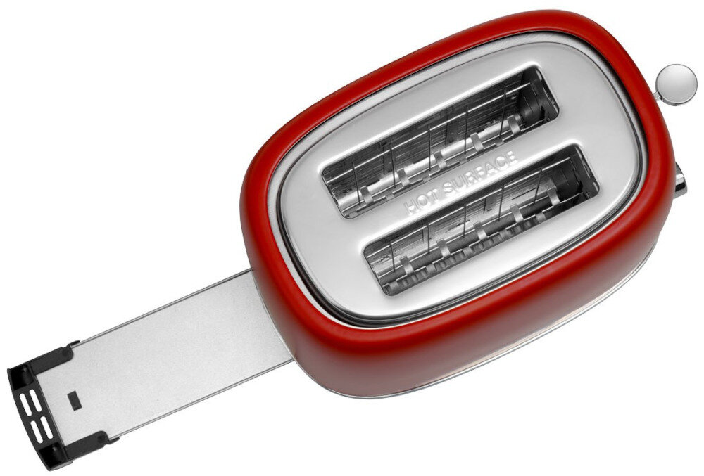 Toster CONCEPT Retrosign TE2062 Czerwony tacka na okruchy wyposazenie