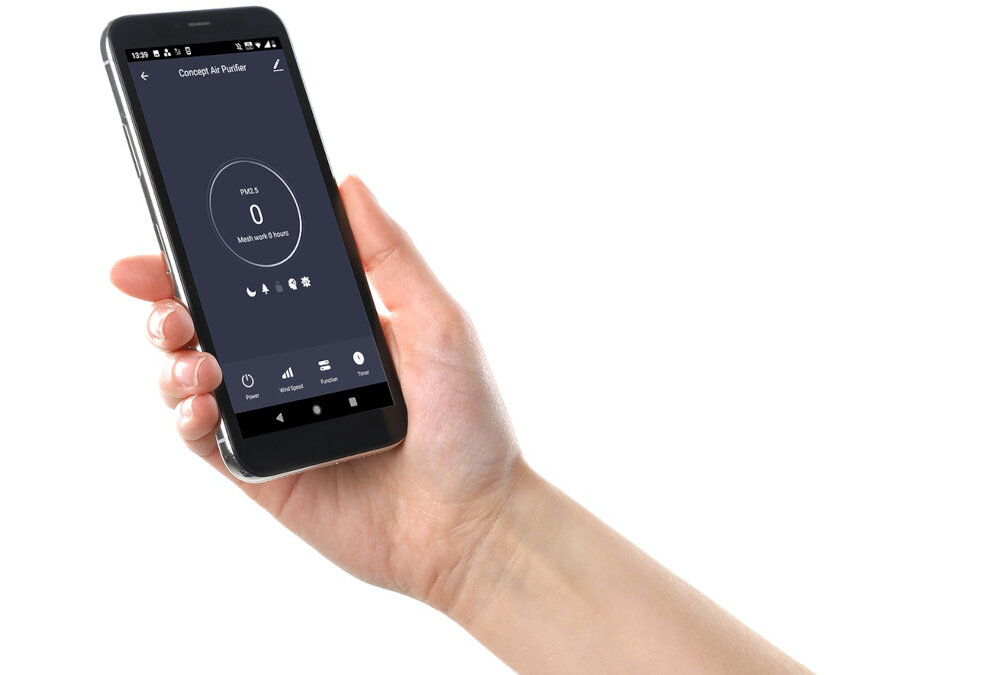 Oczyszczacz powietrza CONCEPT CA2000 Perfect Air Smart dzialanie powiadomienia