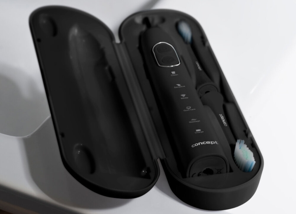 Szczoteczka soniczna CONCEPT ZK4011 mocowaniw glowicy Click-in skuteczna wygodna w uzytkowaniu