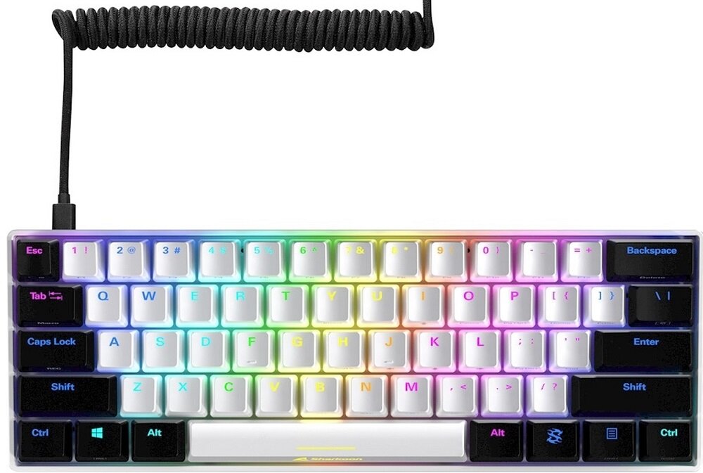 Klawiatura SHARKOON Skiller SGK50 S4 Kailh Blue - Podswietlenie 