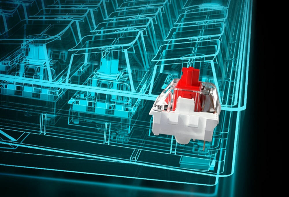 Klawiatura SHARKOON Skiller SGK50 S4 Kailh Blue - Przelaczniki Kailh Blue 